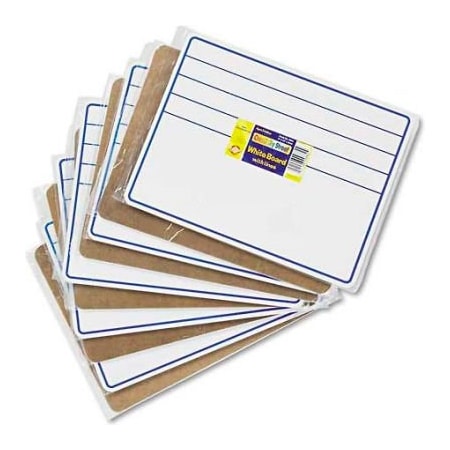 The Chenille Kraft Company Chenille Kraft 9882-10 Student Dry-Erase Boards, 12 x 9, Blue/White, 10/Set 9882-10